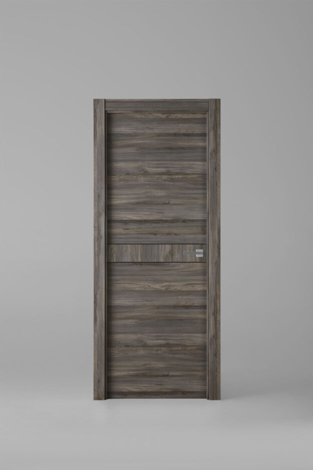 Interior door model X2007E Vulcano Black Inlay