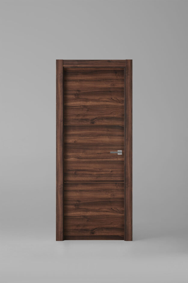 Puerta de interior modelo X2002 Nogal Selva Pico Gorrión