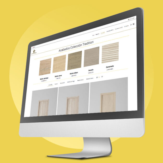 la web de Perciber se hace aún más grande Puertas Perciber website