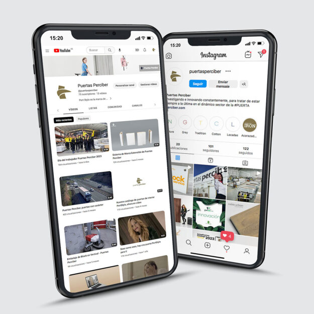 Redes sociales Puertas Perciber